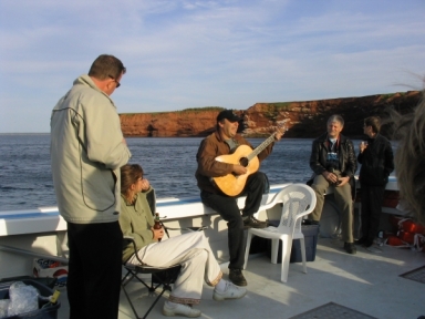 Entertaining On-board Earl MacLeod's Fishing Boat in the Gulf of St. Lawrence